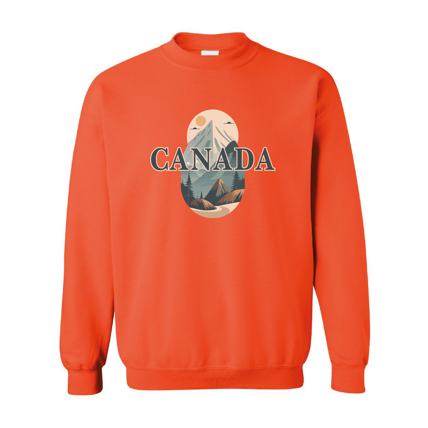 Canada Mountains Graphic Crewneck Sweatshirt | 20 Colors