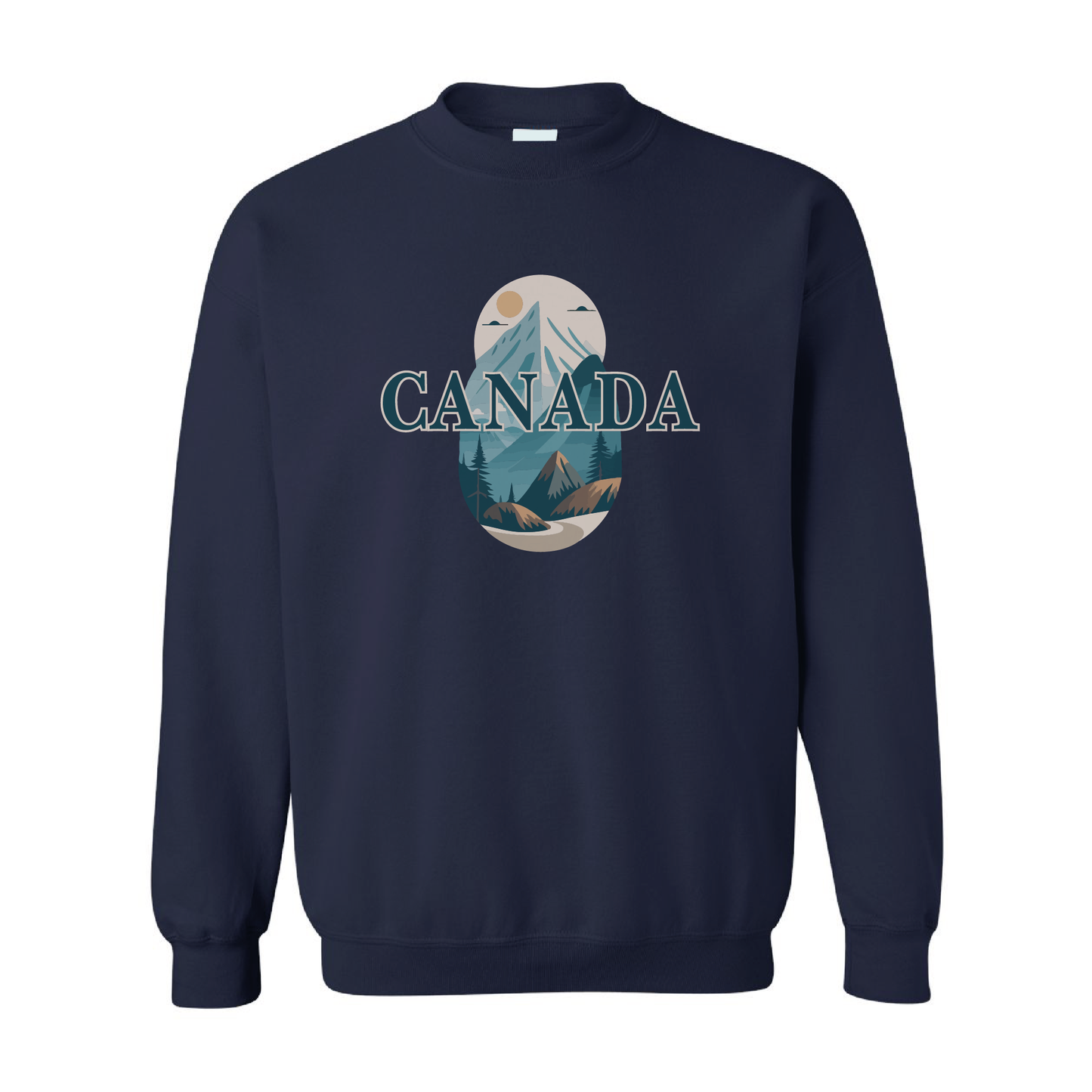 Canada Mountains Graphic Crewneck Sweatshirt | 20 Colors