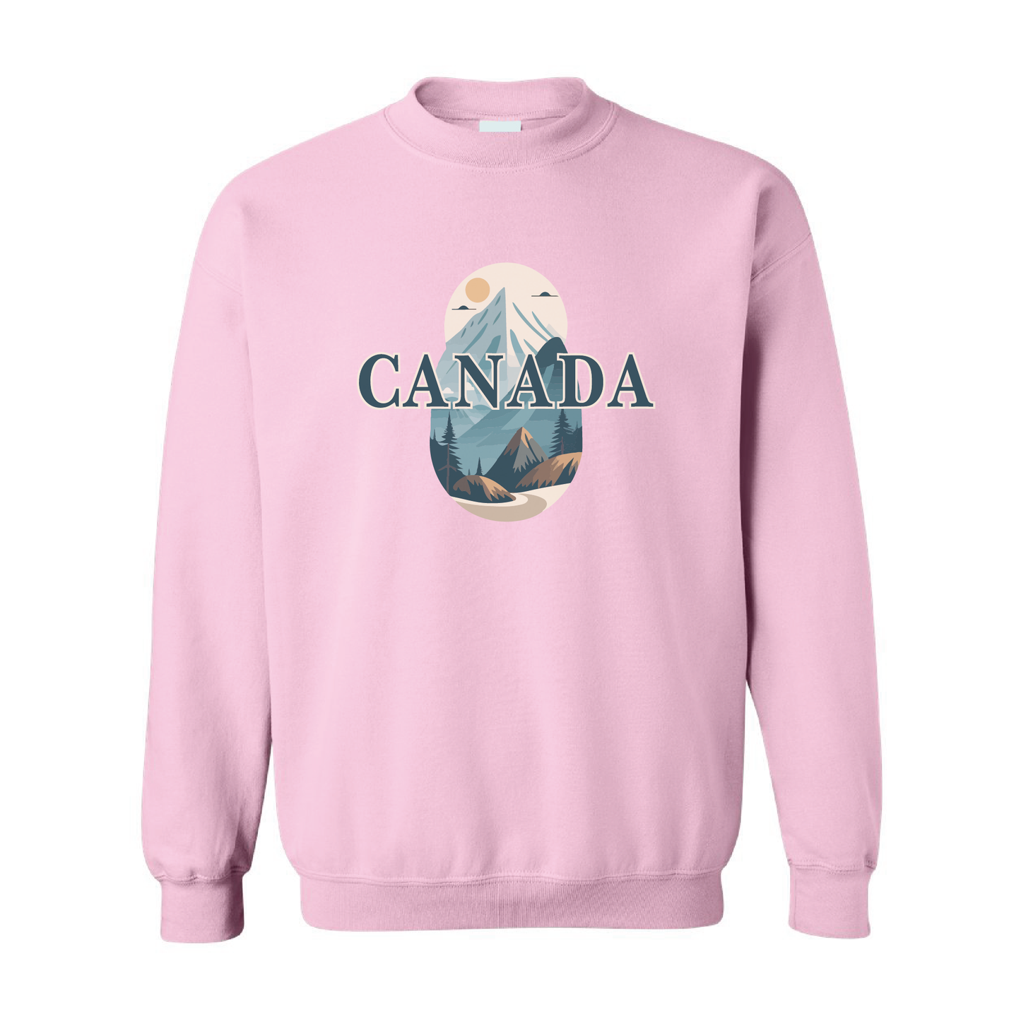 Canada Mountains Graphic Crewneck Sweatshirt | 20 Colors