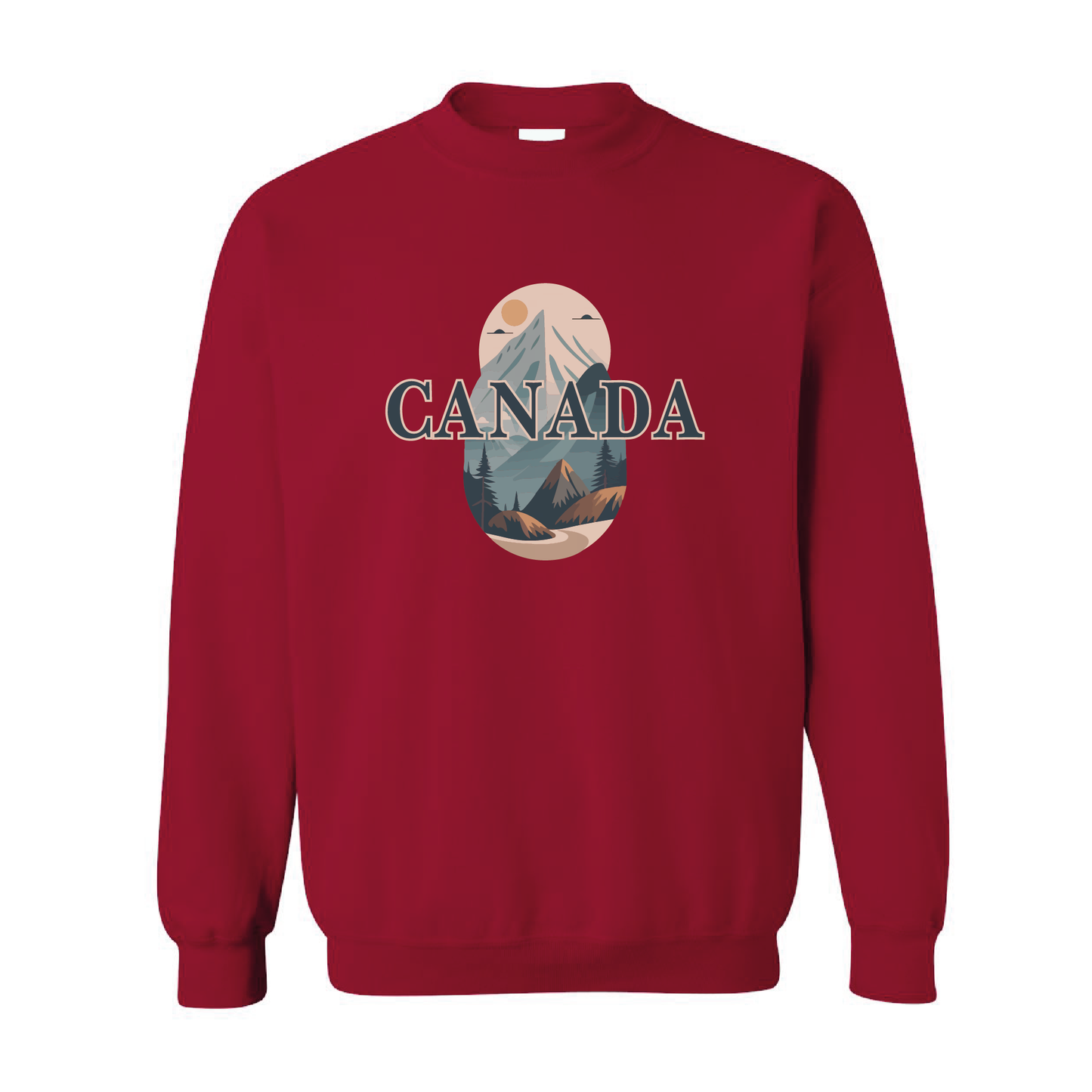 Canada Mountains Graphic Crewneck Sweatshirt | 20 Colors