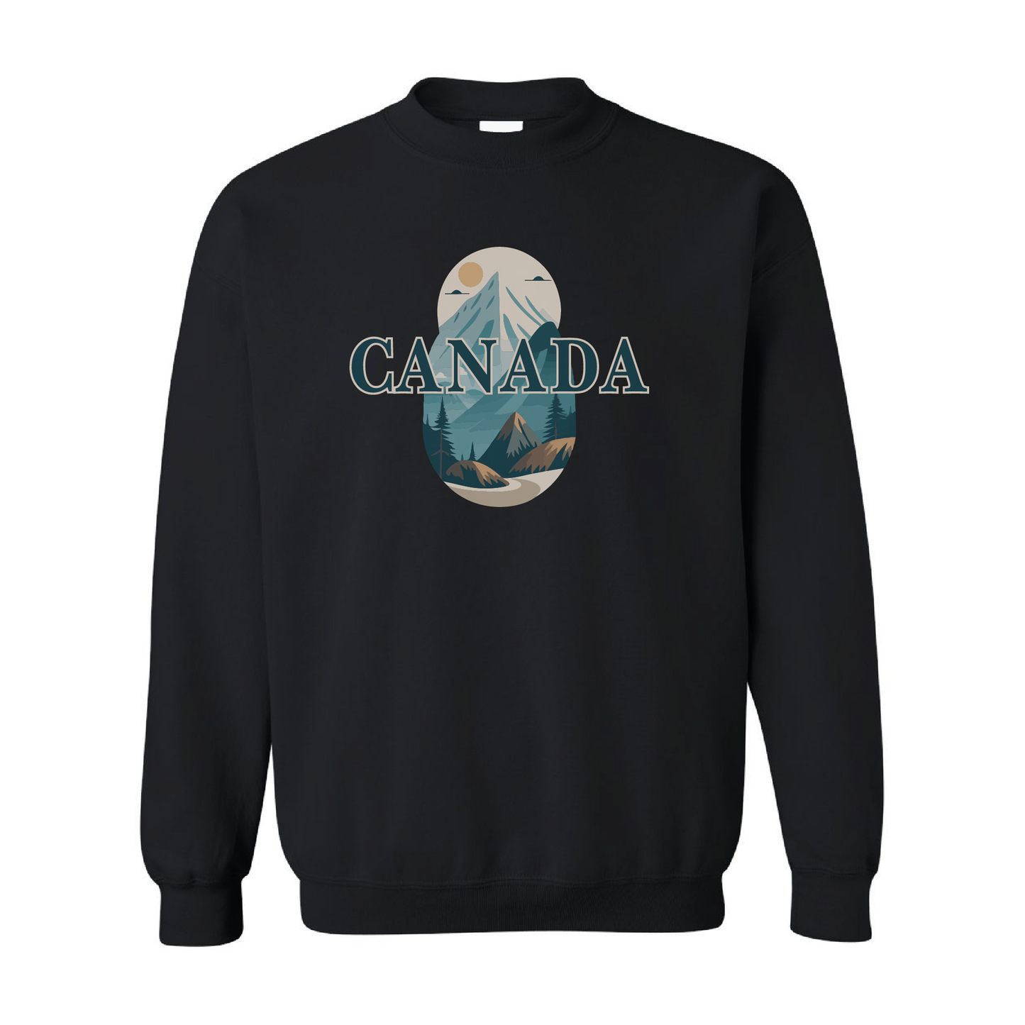 Canada Mountains Graphic Crewneck Sweatshirt | 20 Colors