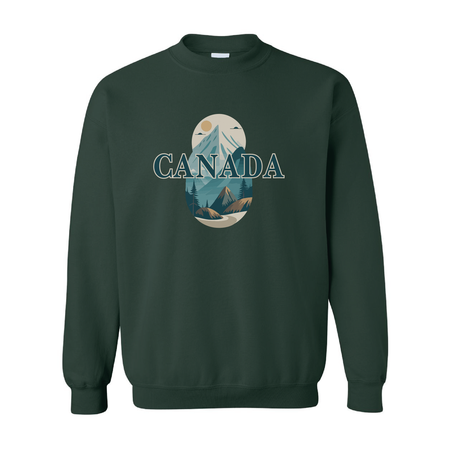 Canada Mountains Graphic Crewneck Sweatshirt | 20 Colors