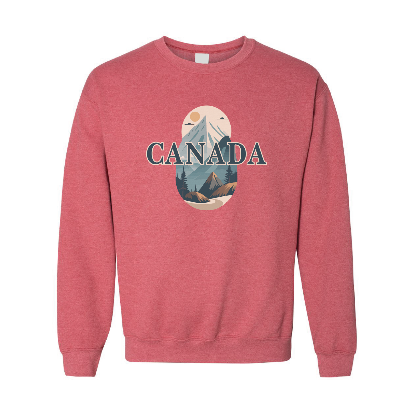 Canada Mountains Graphic Crewneck Sweatshirt | 20 Colors