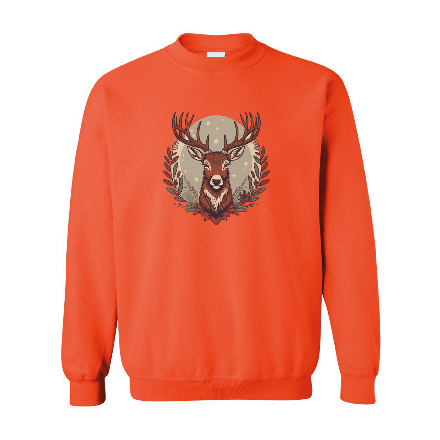 Christmas Reindeer Graphic Crewneck Sweatshirt | 20 Colors