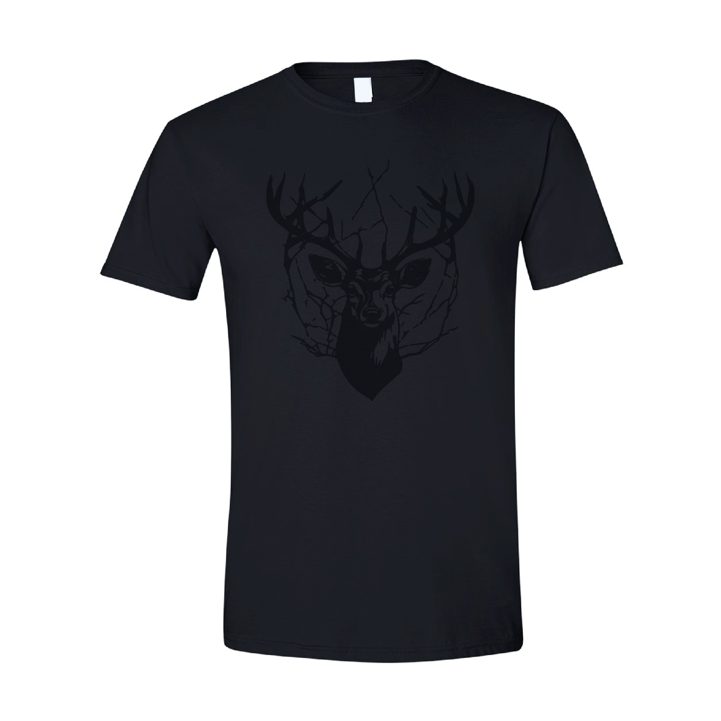 Cracked Deer Crewneck T-shirt | Tone-On-Tone Crewneck T-shirt | 20 Colors