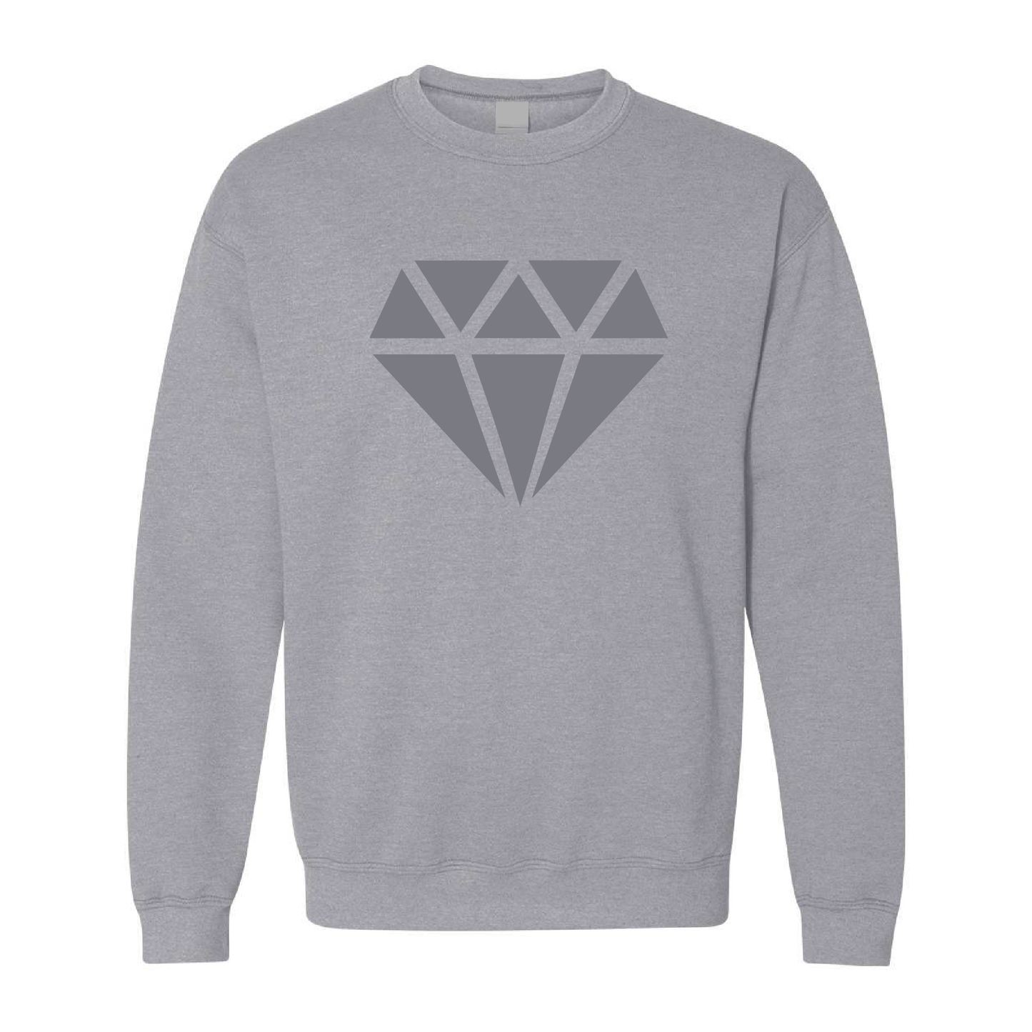 Diamond Graphic | Tone-On-Tone Crewneck Sweatshirt | 20 Colors