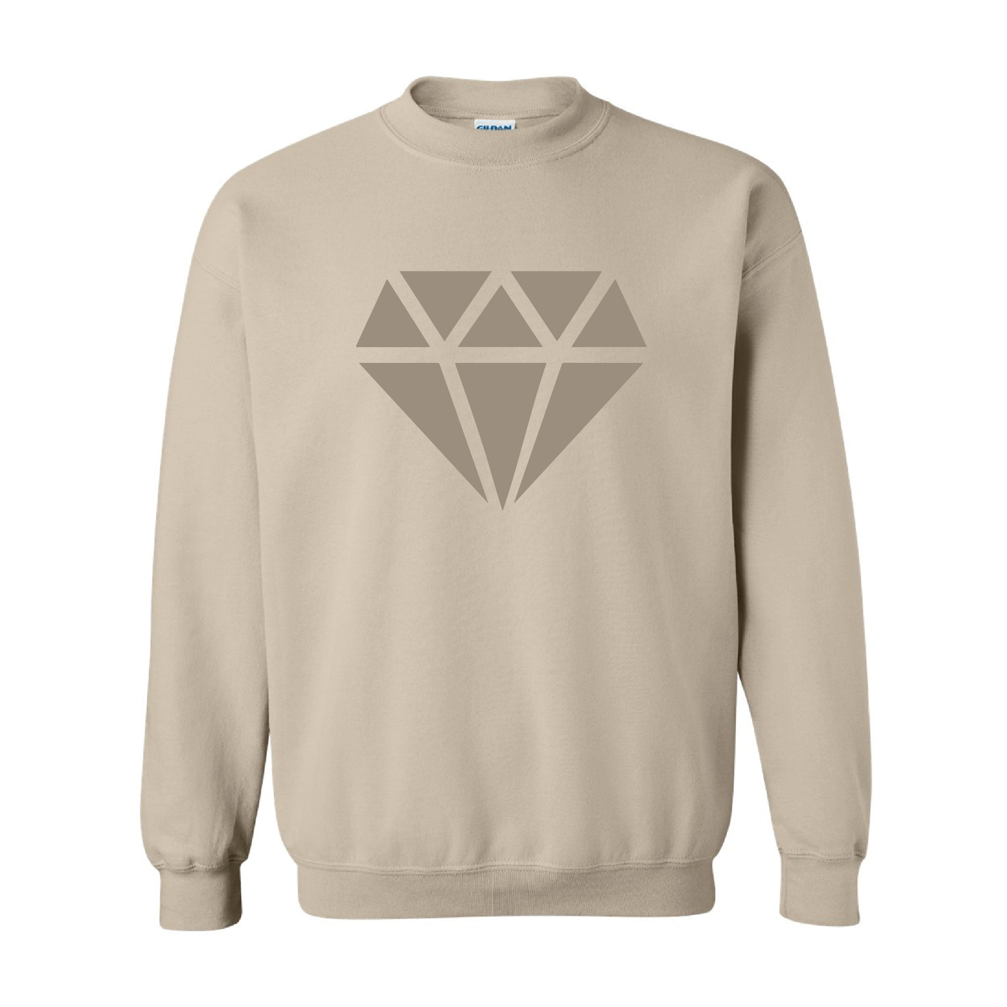 Diamond Graphic | Tone-On-Tone Crewneck Sweatshirt | 20 Colors