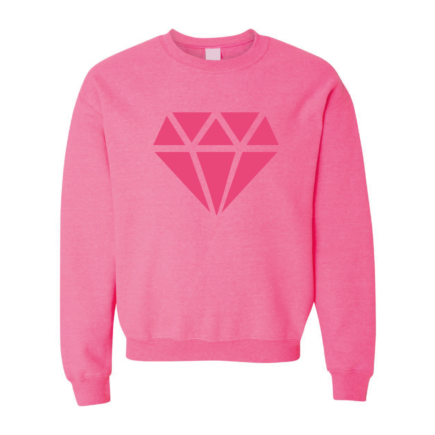 Diamond Graphic | Tone-On-Tone Crewneck Sweatshirt | 20 Colors