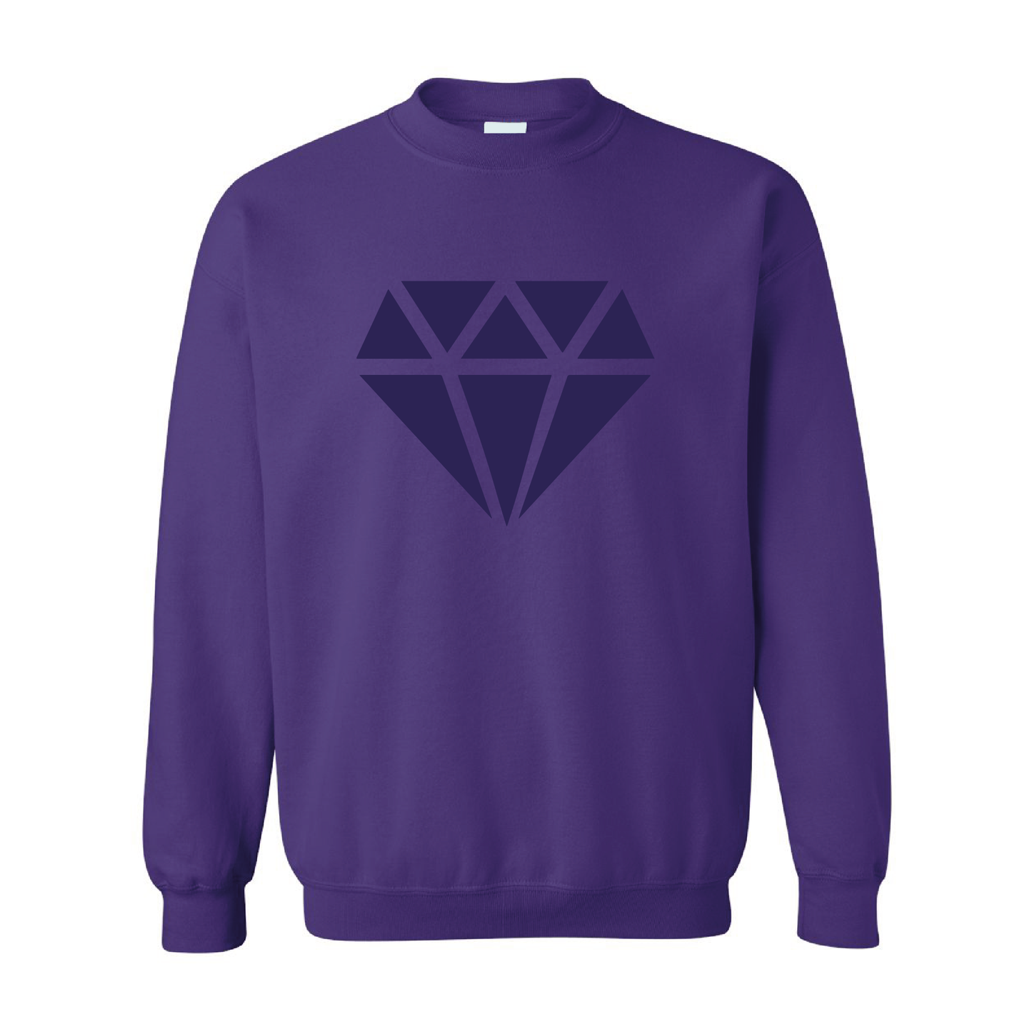 Diamond Graphic | Tone-On-Tone Crewneck Sweatshirt | 20 Colors