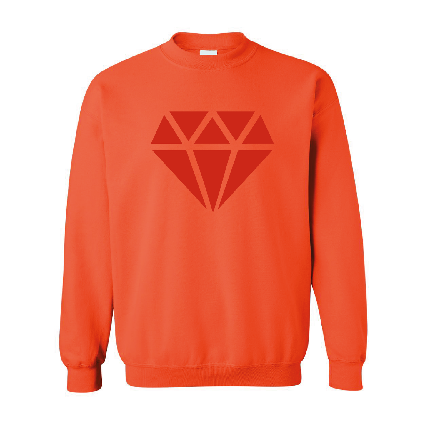 Diamond Graphic | Tone-On-Tone Crewneck Sweatshirt | 20 Colors