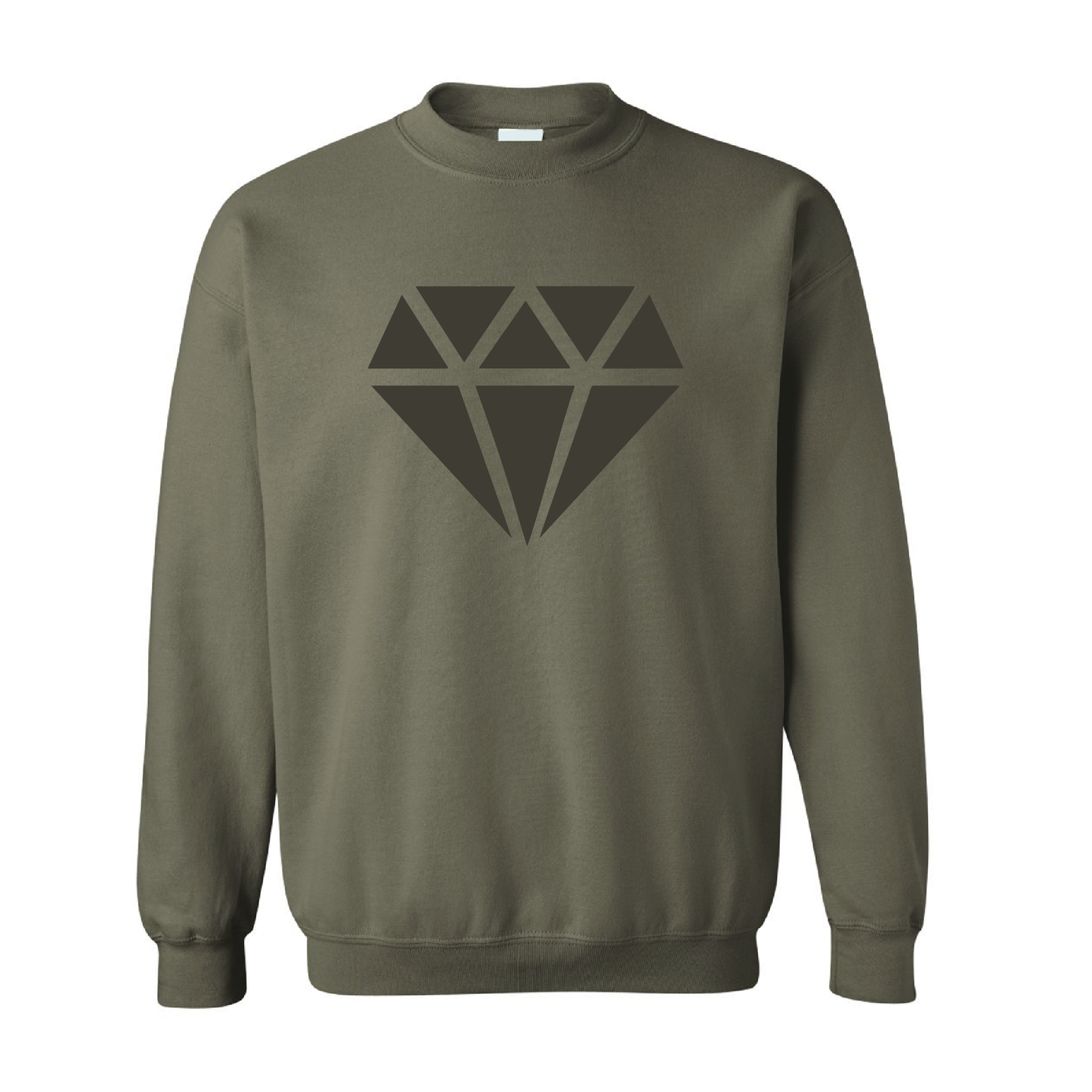 Diamond Graphic | Tone-On-Tone Crewneck Sweatshirt | 20 Colors