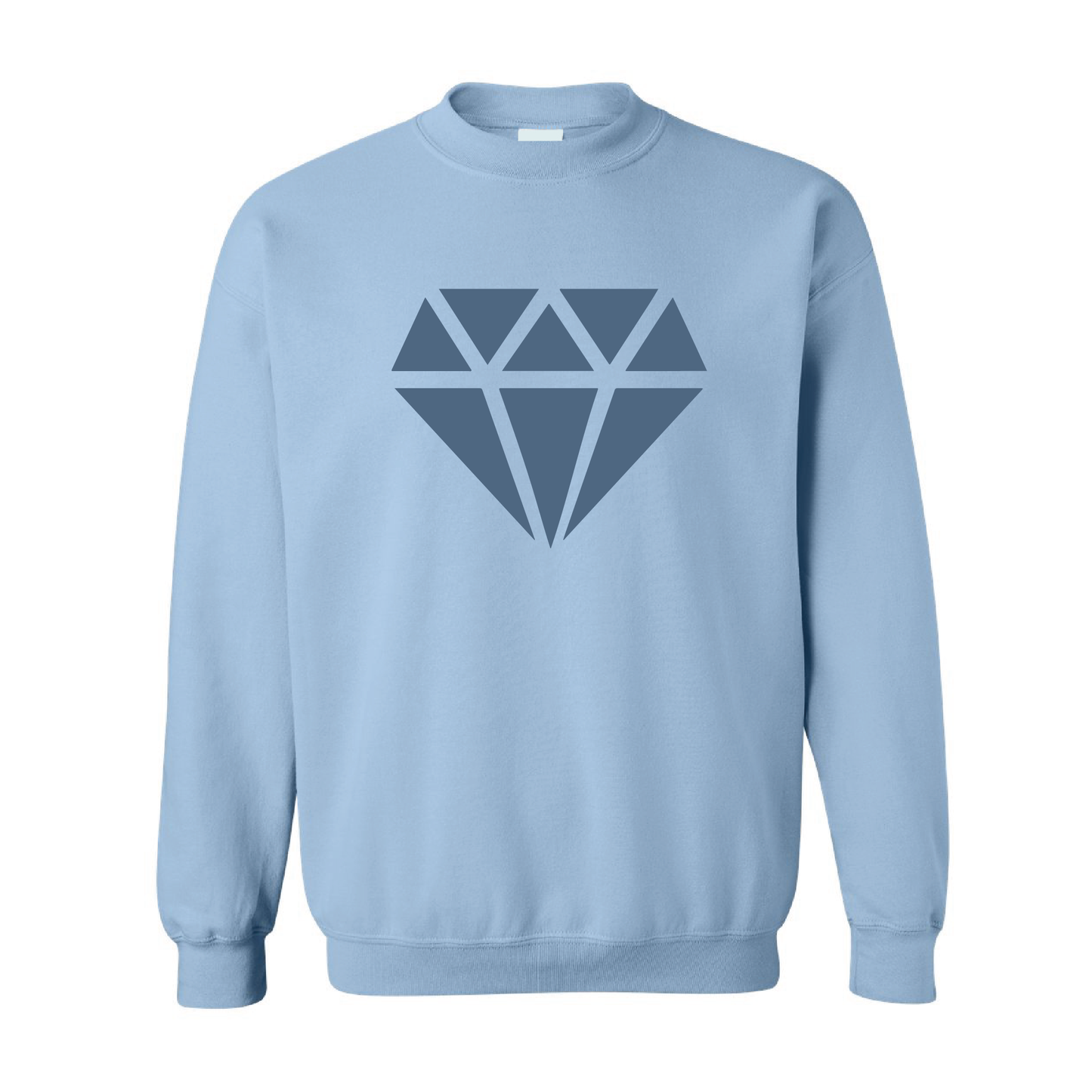 Diamond Graphic | Tone-On-Tone Crewneck Sweatshirt | 20 Colors