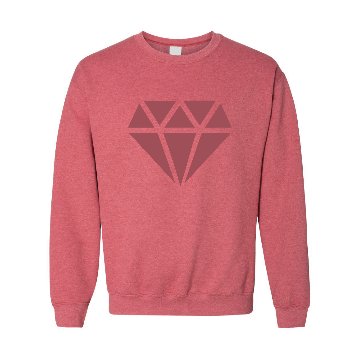 Diamond Graphic | Tone-On-Tone Crewneck Sweatshirt | 20 Colors