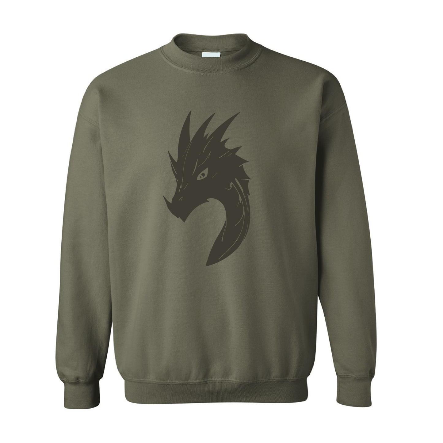 Dragon Shadow Tone-On-Tone Crewneck Sweatshirt – Available in 20 Colors