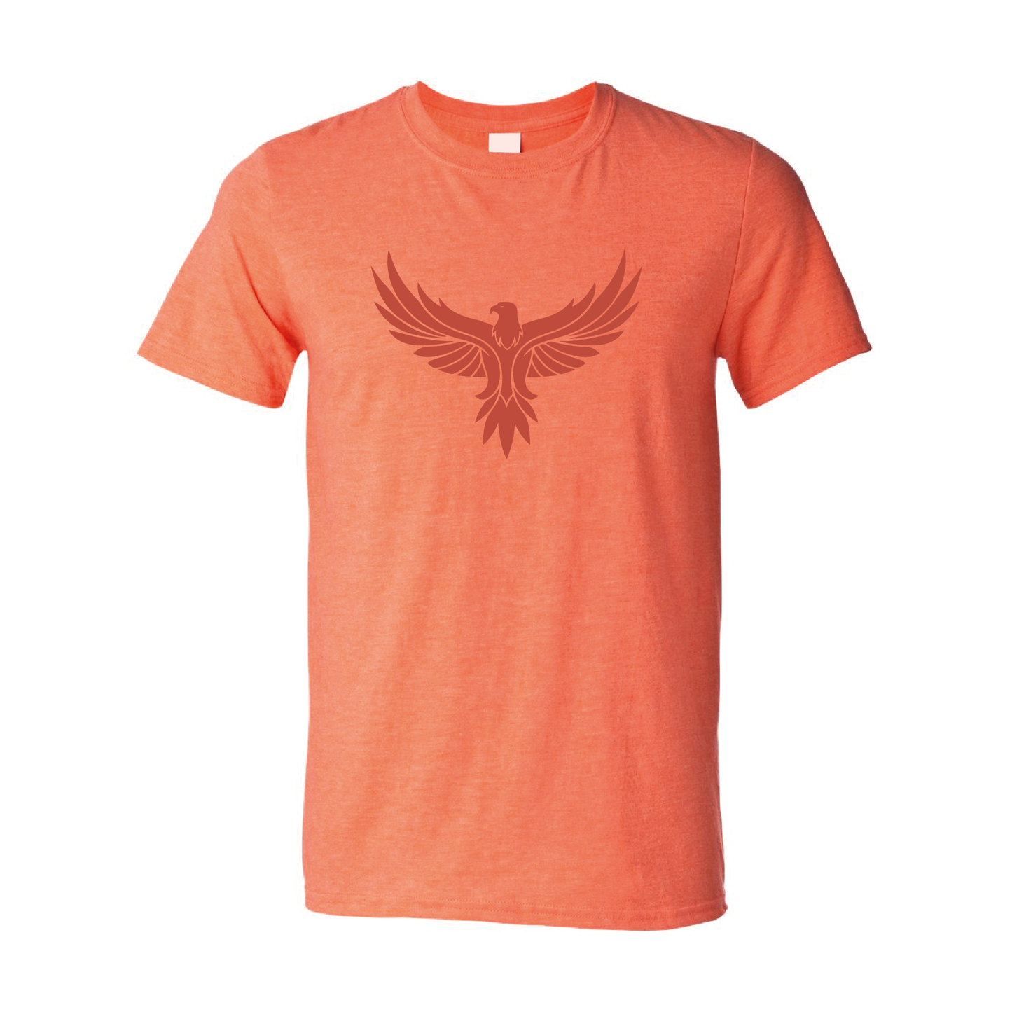 Eagle with Wings Spread Graphic | Tone-On-Tone Crewneck T-shirt | 20 Colors