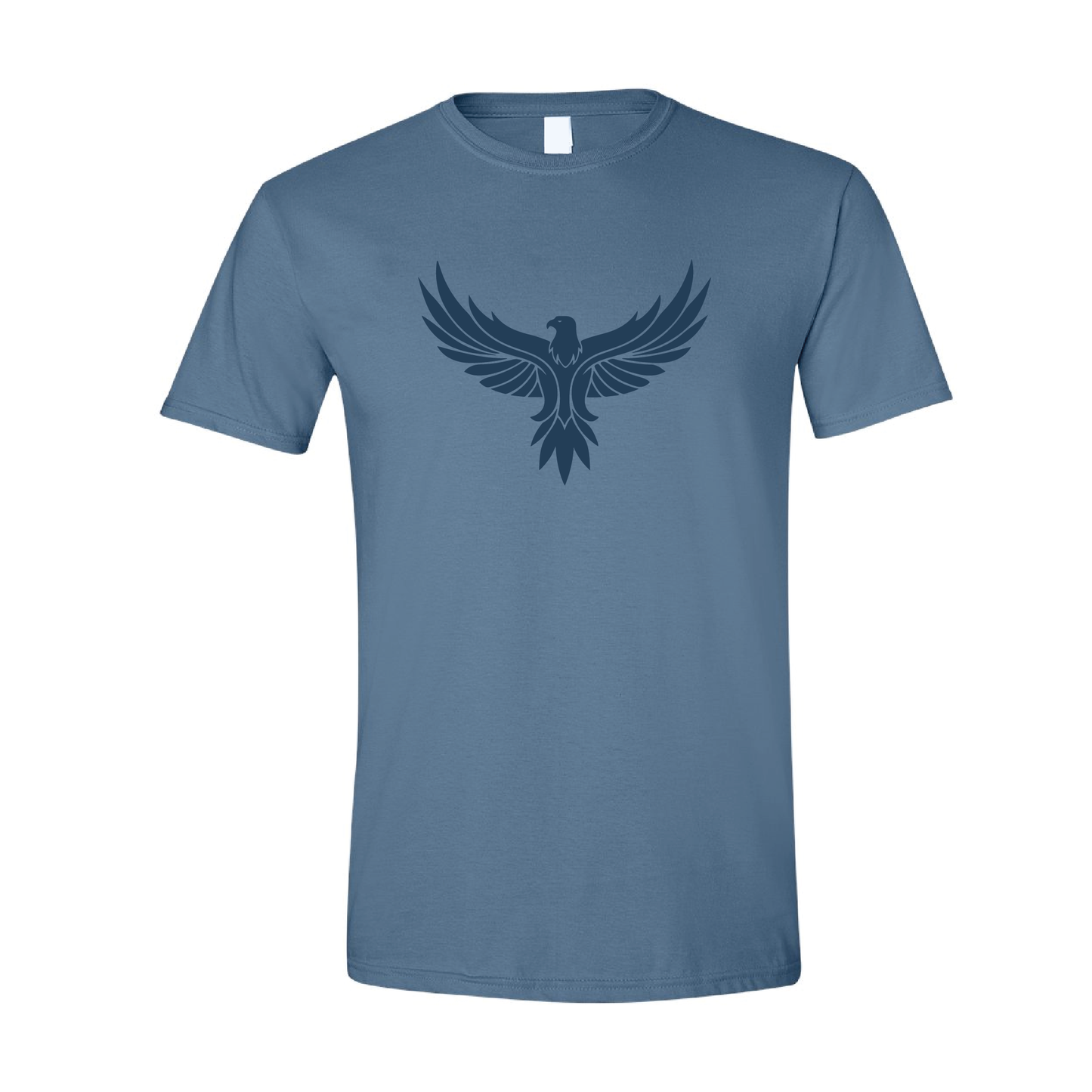 Eagle with Wings Spread Graphic | Tone-On-Tone Crewneck T-shirt | 20 Colors