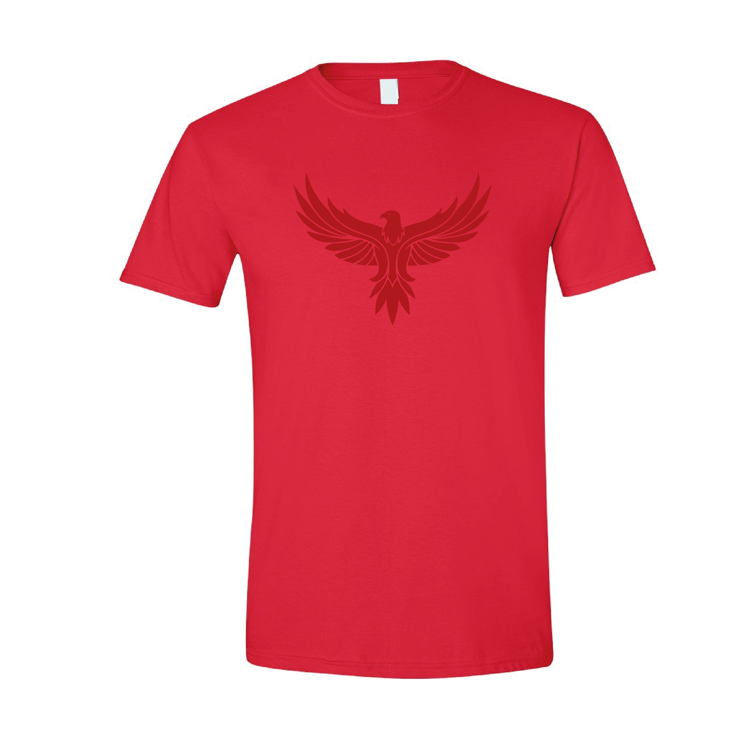 Eagle with Wings Spread Graphic | Tone-On-Tone Crewneck T-shirt | 20 Colors