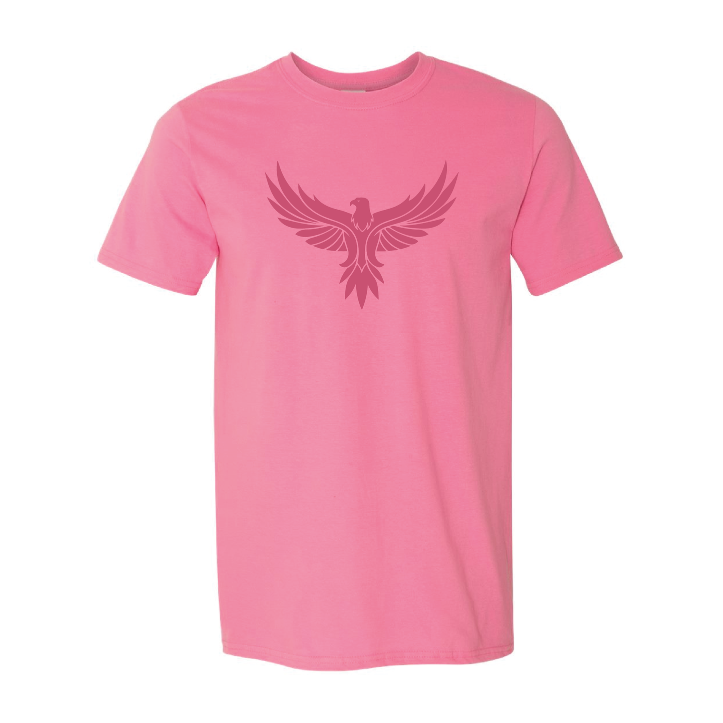 Eagle with Wings Spread Graphic | Tone-On-Tone Crewneck T-shirt | 20 Colors