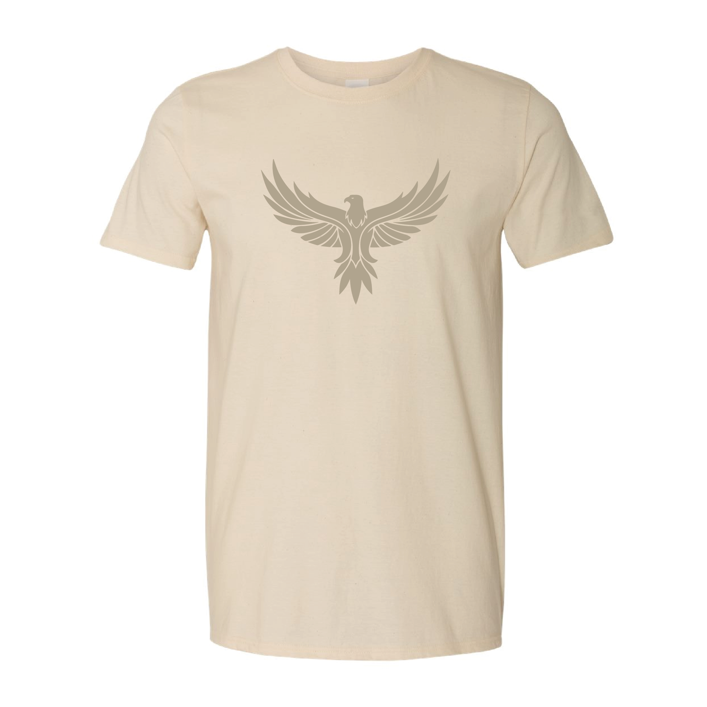 Eagle with Wings Spread Graphic | Tone-On-Tone Crewneck T-shirt | 20 Colors