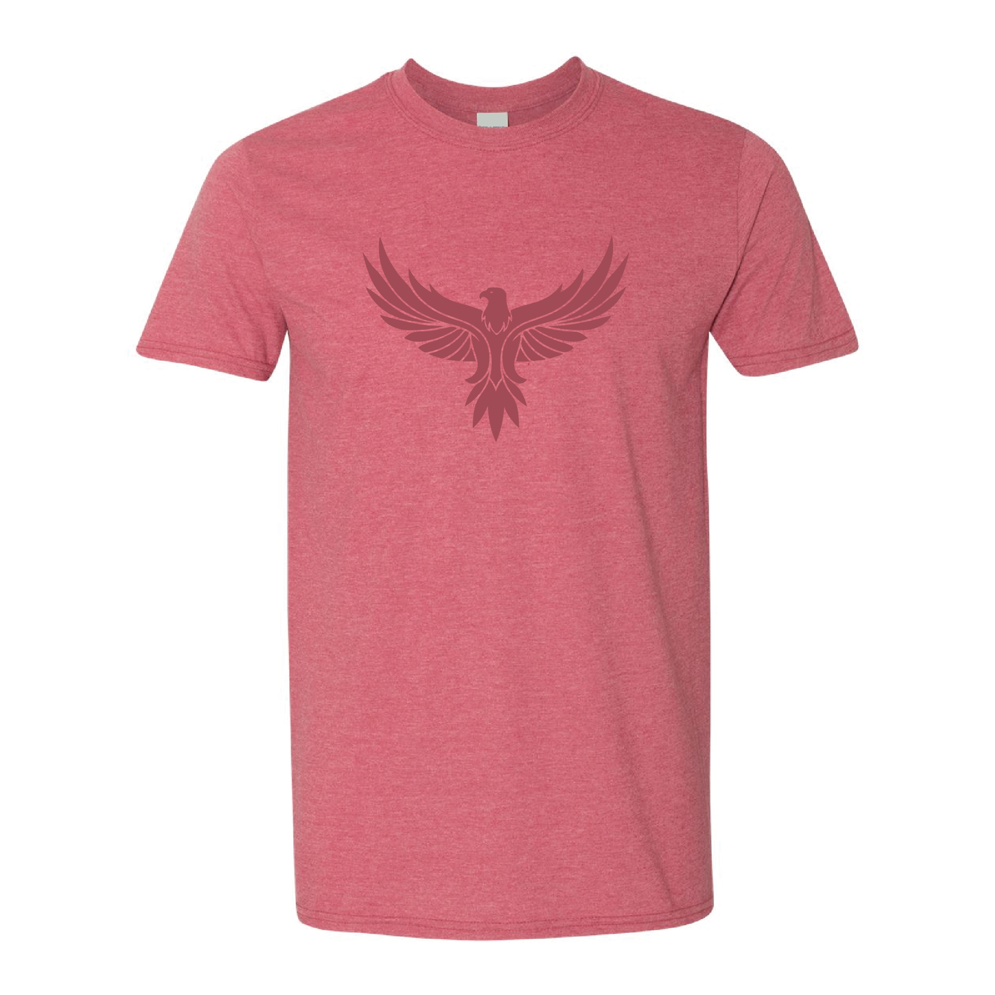 Eagle with Wings Spread Graphic | Tone-On-Tone Crewneck T-shirt | 20 Colors