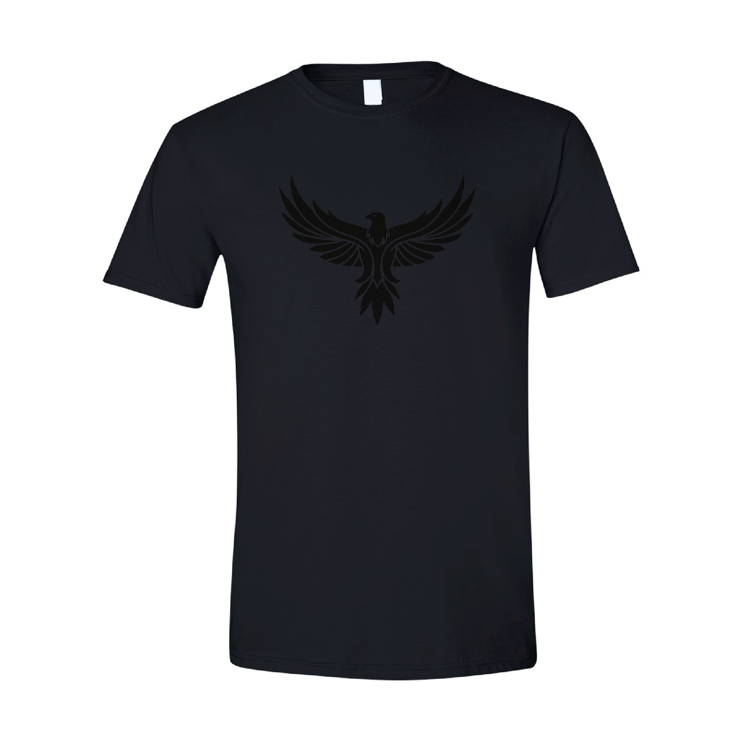 Eagle with Wings Spread Graphic | Tone-On-Tone Crewneck T-shirt | 20 Colors