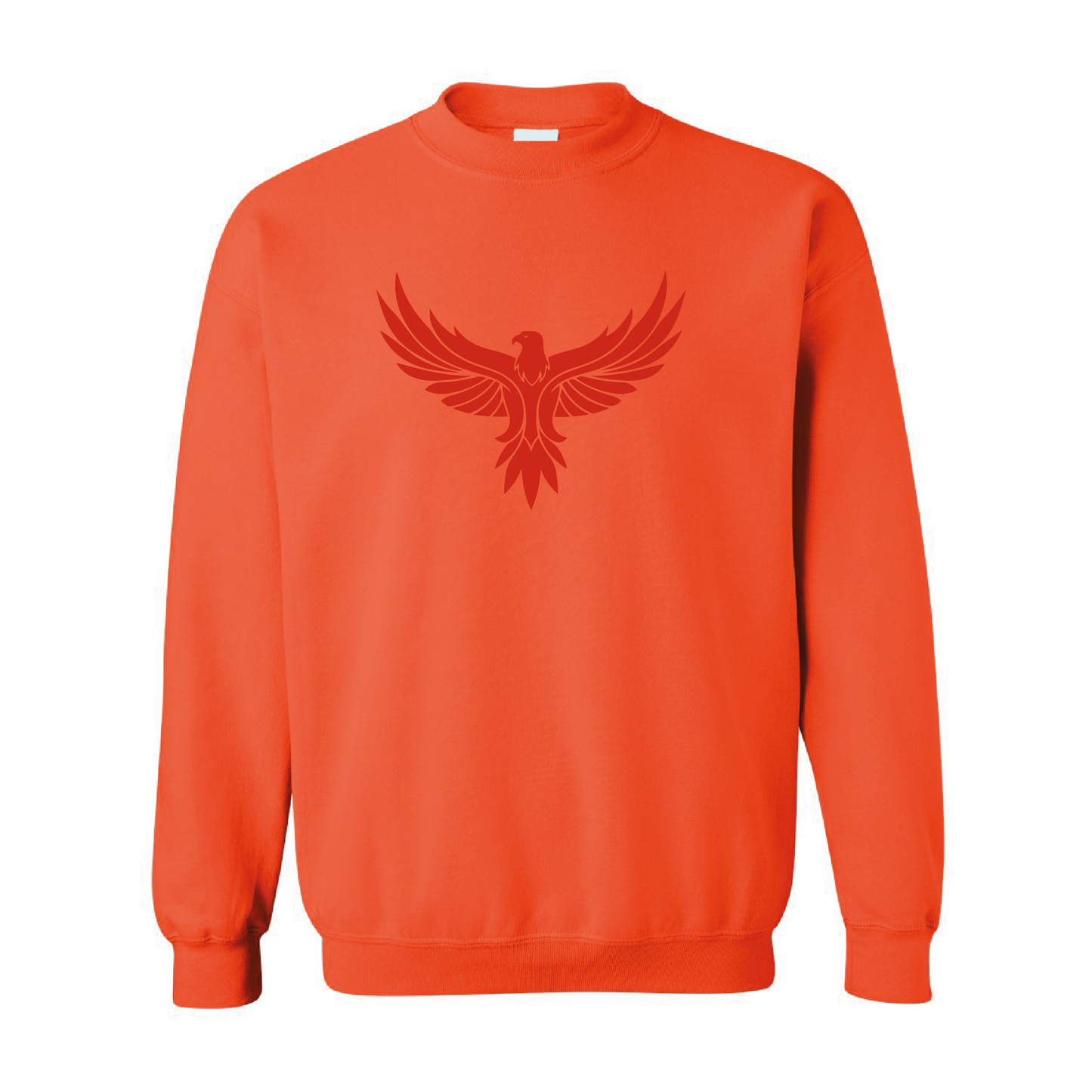 Eagle with Wings Spread Graphic | Tone-On-Tone Crewneck Sweatshirt | 20 Colors