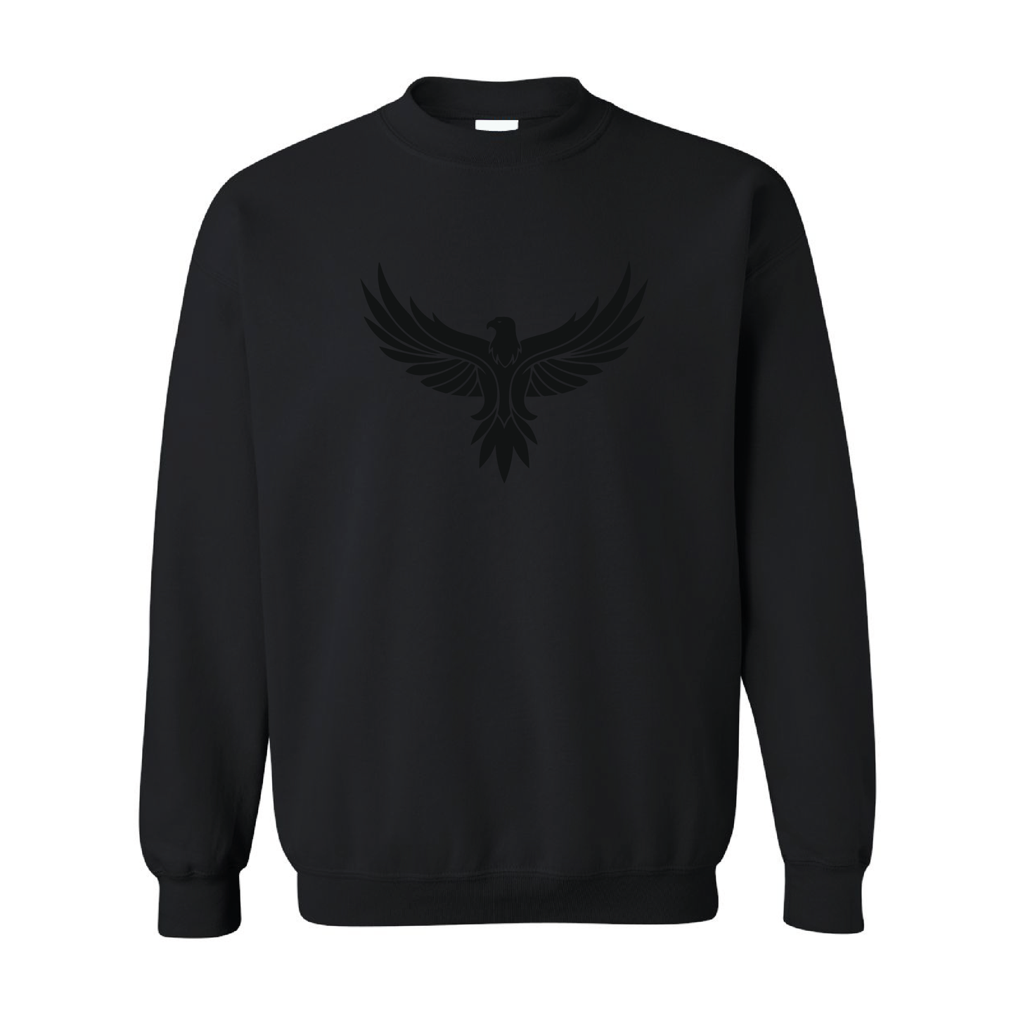 Eagle with Wings Spread Graphic | Tone-On-Tone Crewneck Sweatshirt | 20 Colors