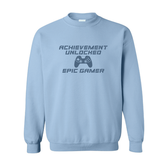 Epic Gamer Graphic | Tone-On-Tone Crewneck Sweatshirt | 20 Colors