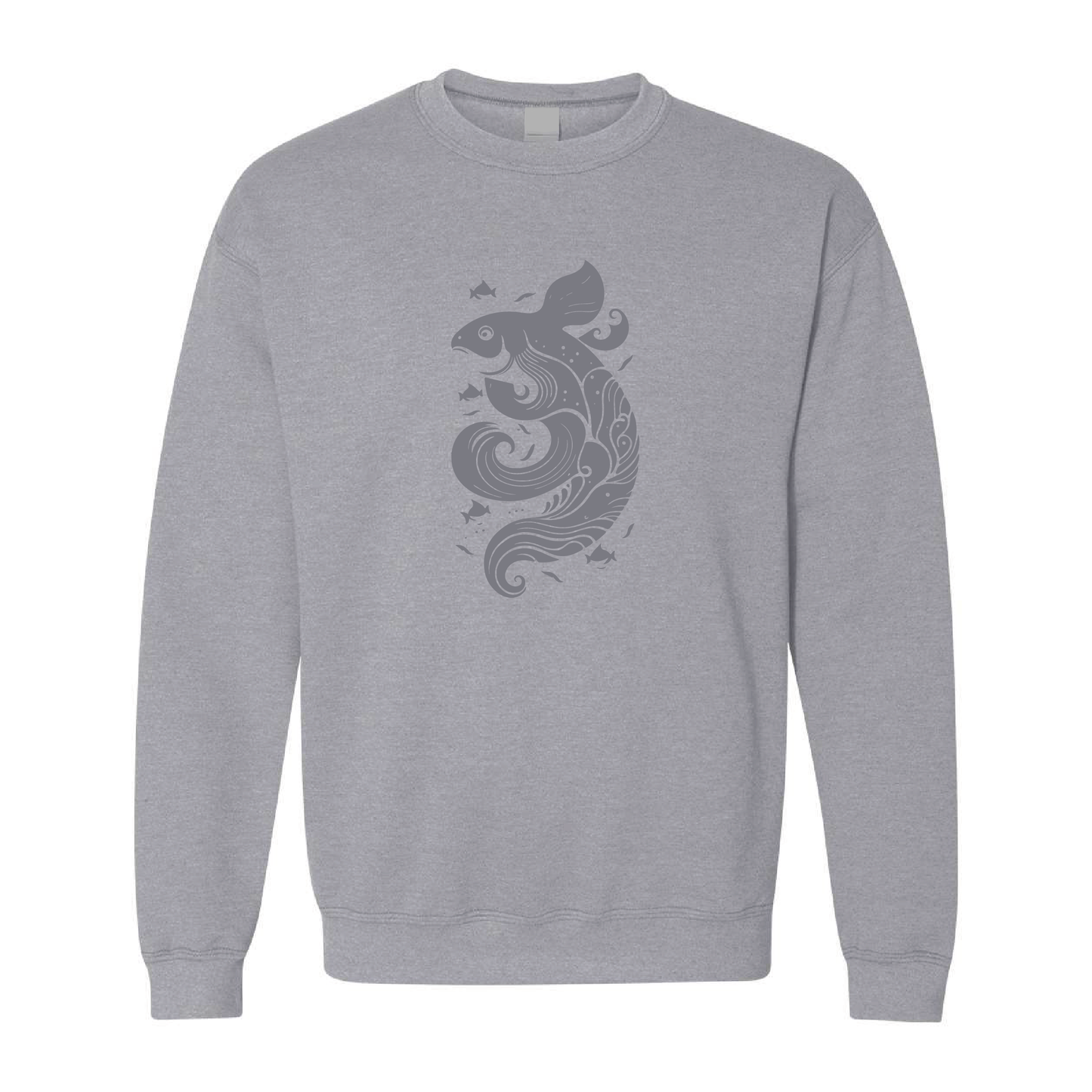 Ocean Spirit | Tone-On-Tone Crewneck Sweatshirt | 20 Colors