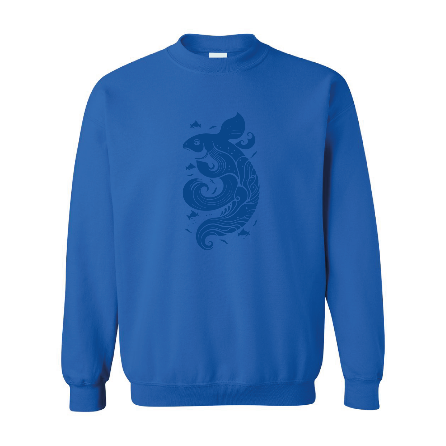 Ocean Spirit | Tone-On-Tone Crewneck Sweatshirt | 20 Colors