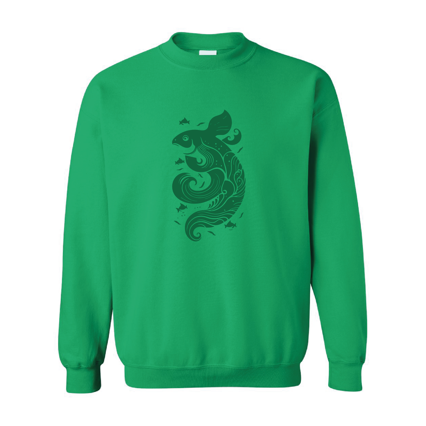 Ocean Spirit | Tone-On-Tone Crewneck Sweatshirt | 20 Colors