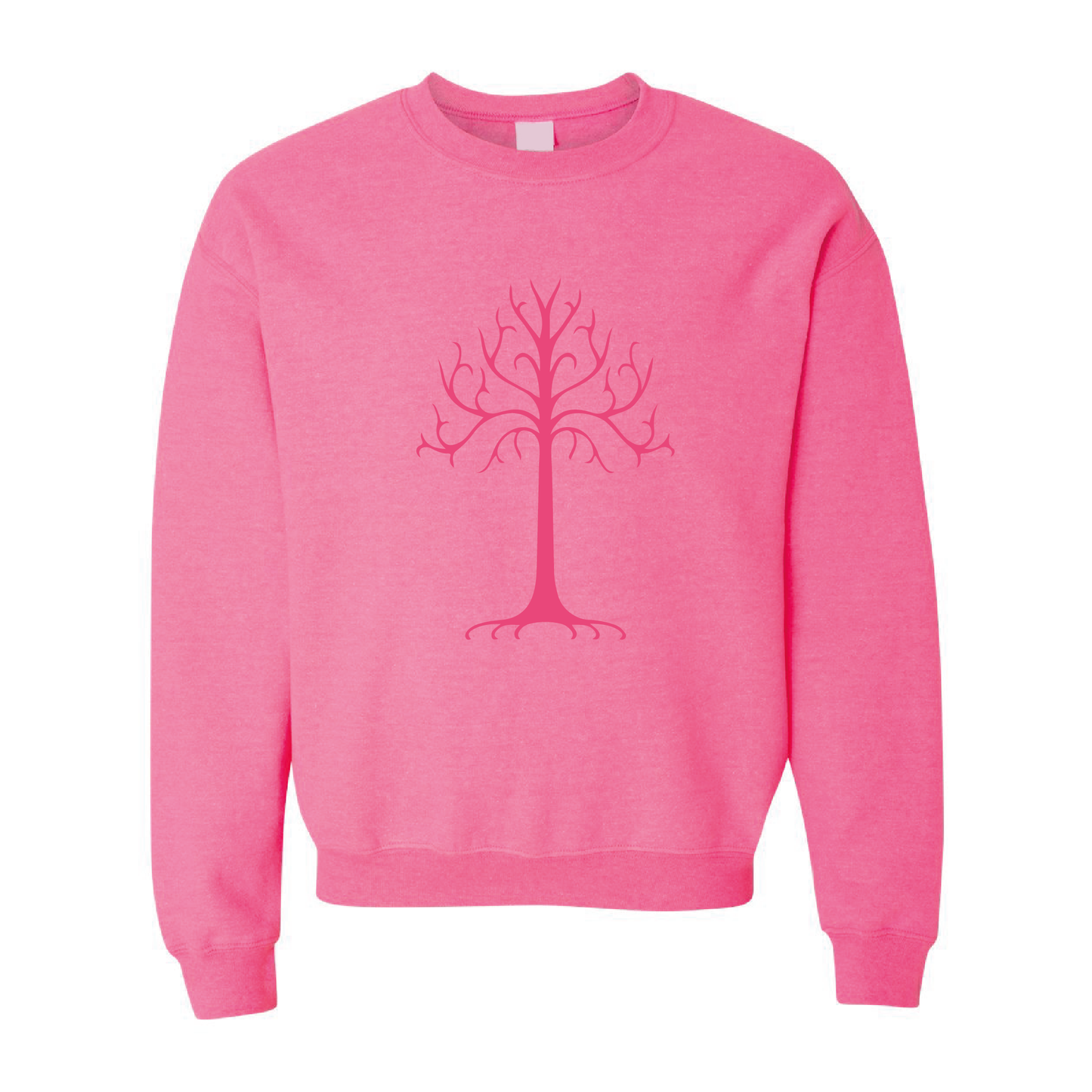 Life Tree Graphic | Tone-On-Tone Crewneck Sweatshirt | 20 Colors