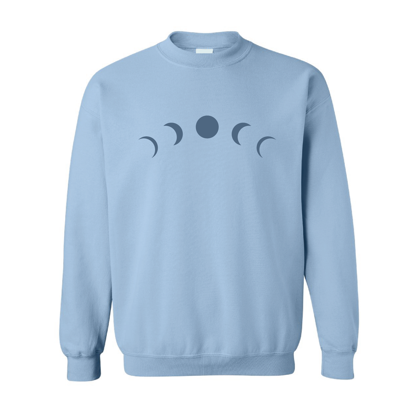 Moon Eclipse Graphic | Tone-On-Tone Crewneck Sweatshirt | 20 Colors