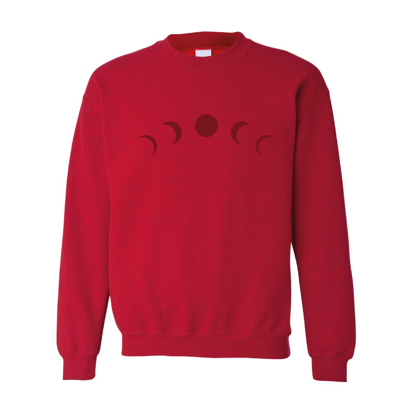 Moon Eclipse Graphic | Tone-On-Tone Crewneck Sweatshirt | 20 Colors