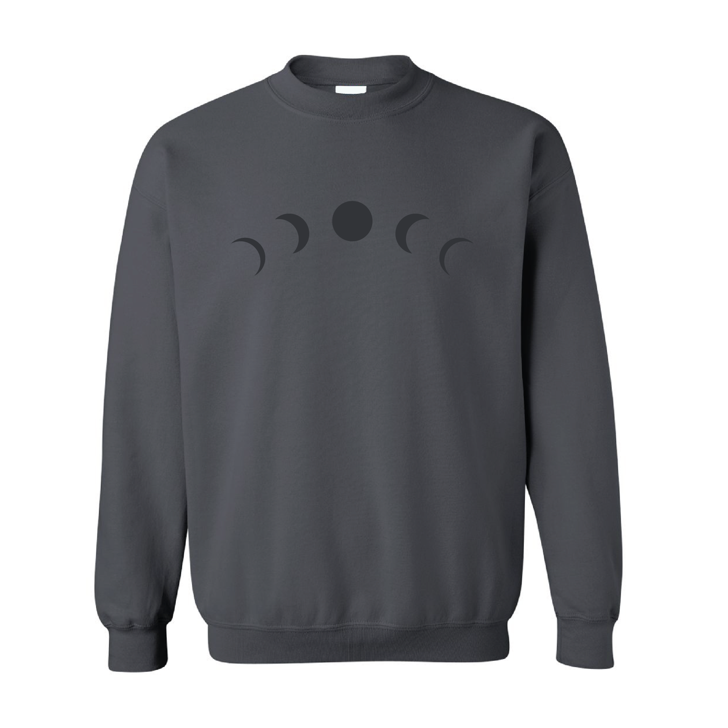 Moon Eclipse Graphic | Tone-On-Tone Crewneck Sweatshirt | 20 Colors