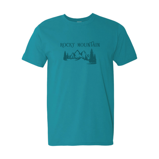 Rocky Mountains Graphic | Tone-On-Tone T-shirt | 20 Colors