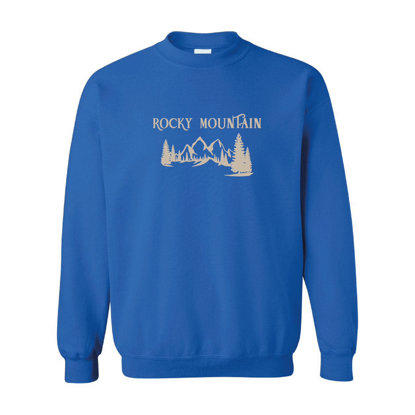 Sandy Rocky Mountains Graphic Crewneck Sweatshirt | 20 Colors