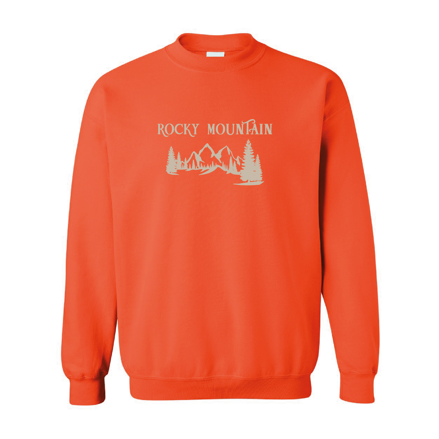 Sandy Rocky Mountains Graphic Crewneck Sweatshirt | 20 Colors