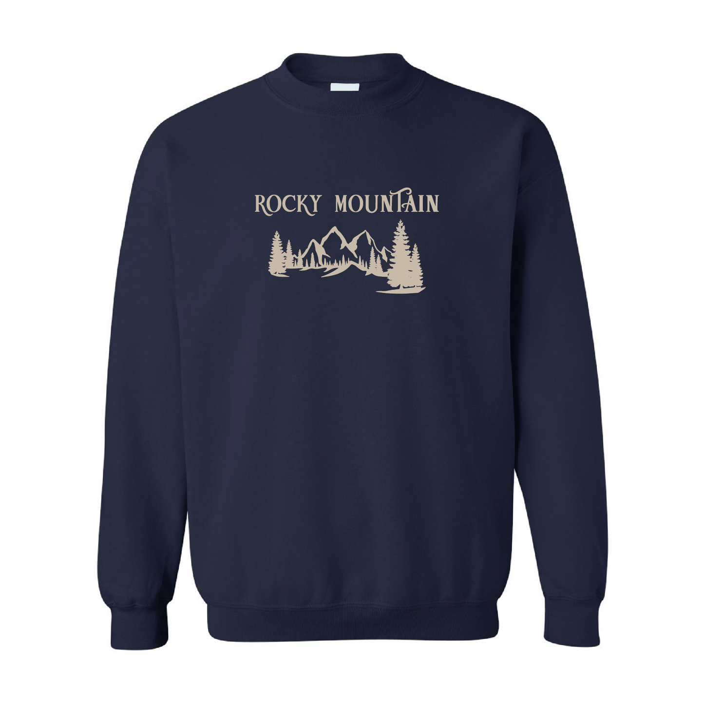 Sandy Rocky Mountains Graphic Crewneck Sweatshirt | 20 Colors