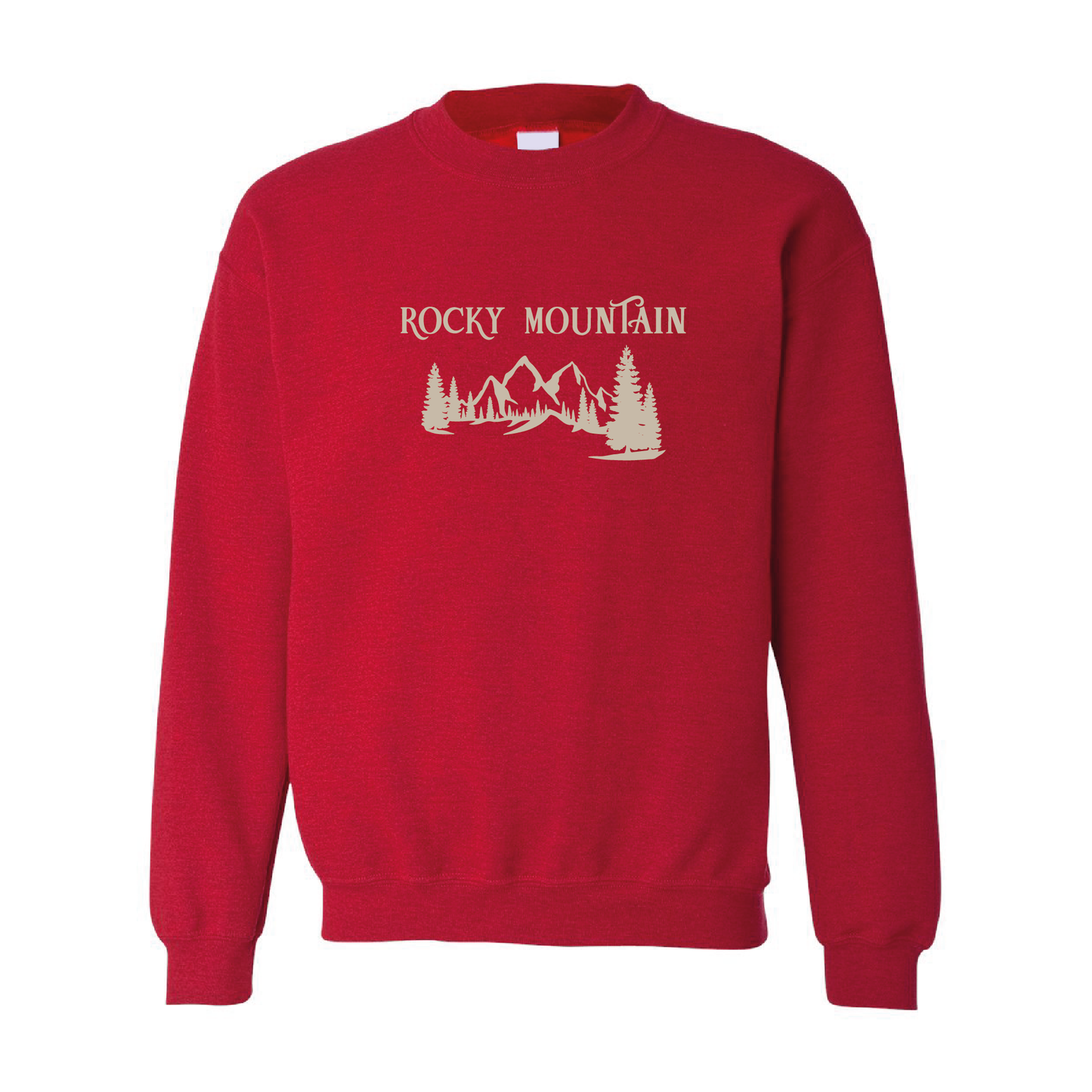 Sandy Rocky Mountains Graphic Crewneck Sweatshirt | 20 Colors