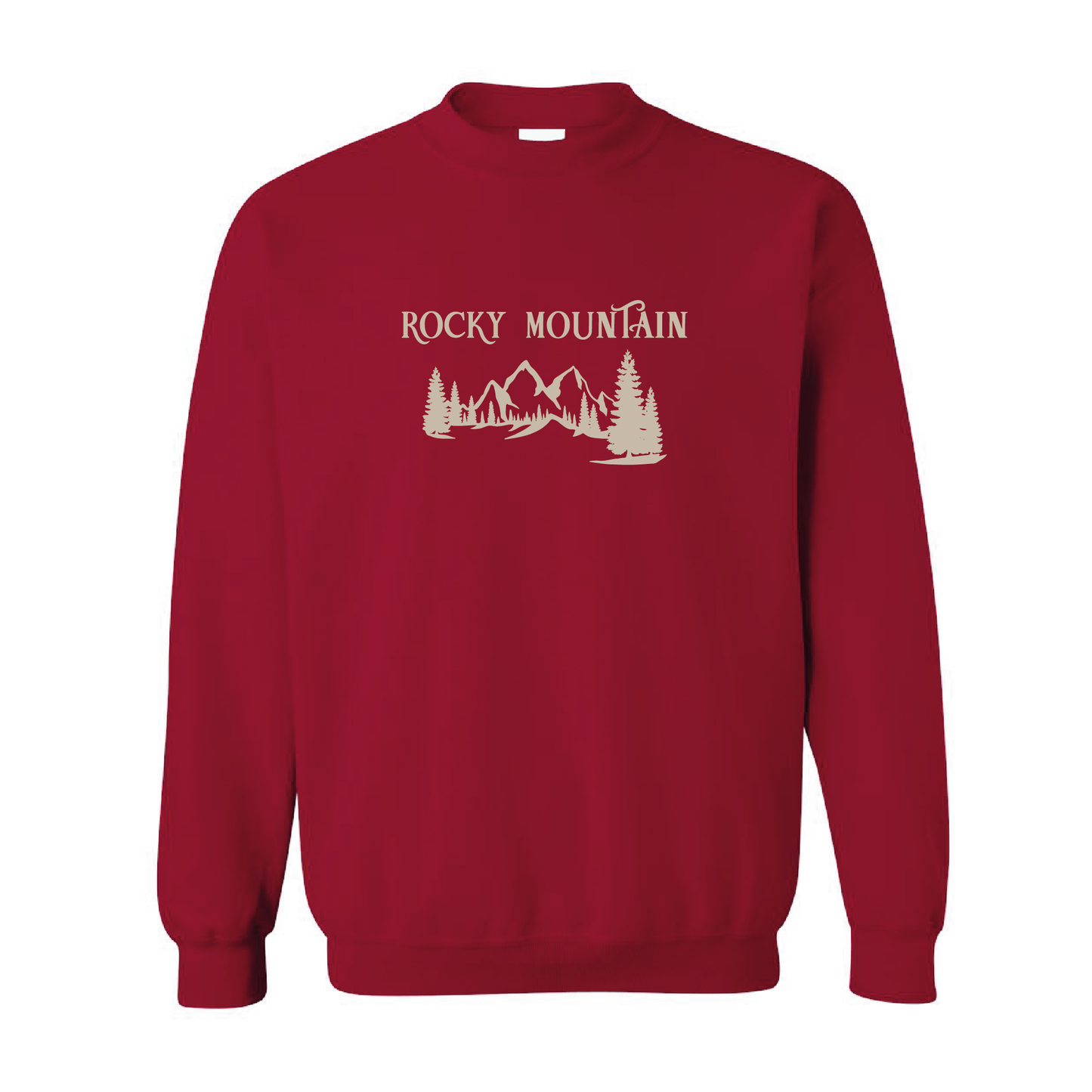 Sandy Rocky Mountains Graphic Crewneck Sweatshirt | 20 Colors