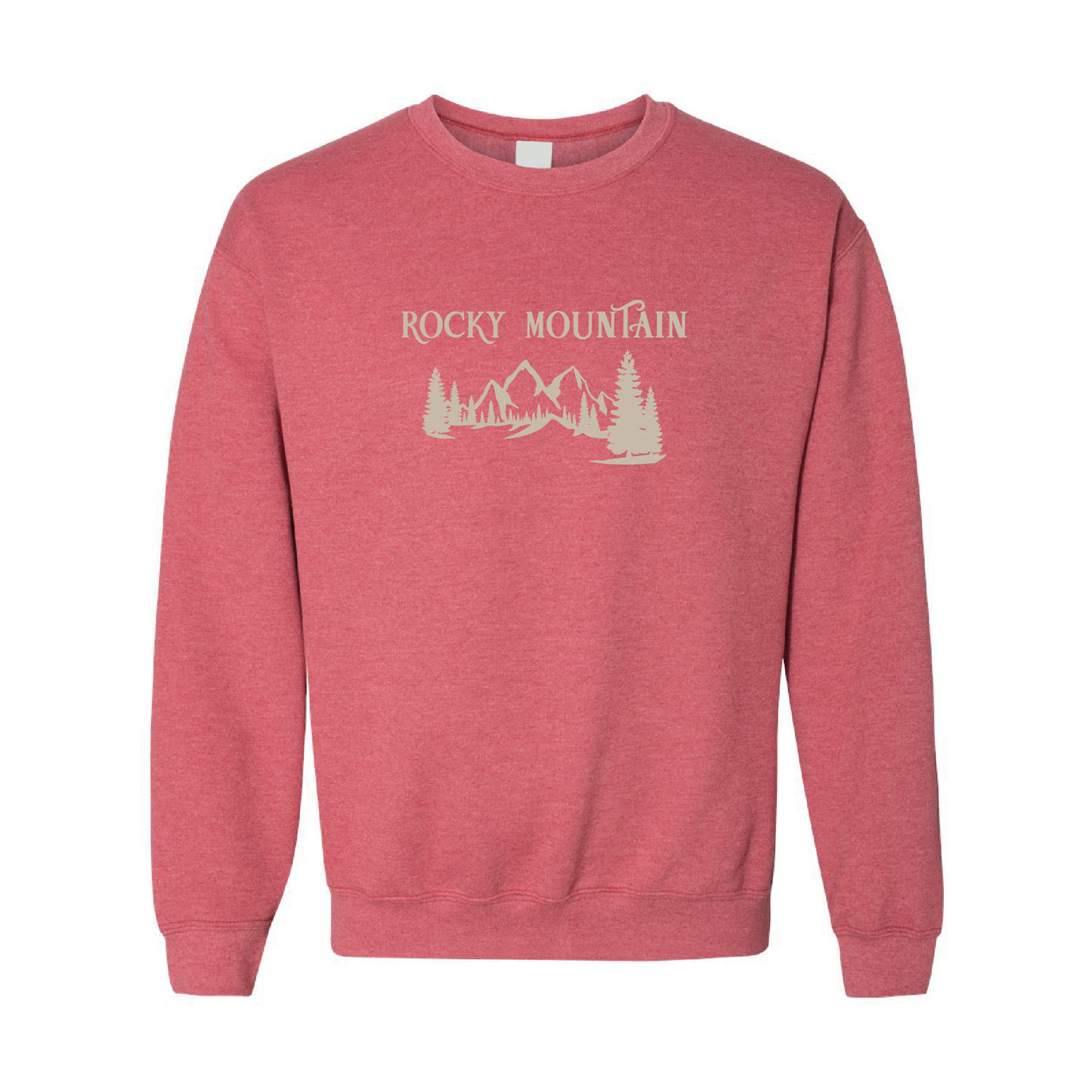 Sandy Rocky Mountains Graphic Crewneck Sweatshirt | 20 Colors