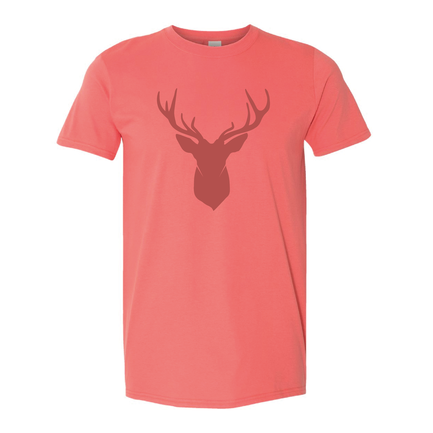 Minimal Canada Deer Graphic | Tone-On-Tone T-shirt | 20 Colors