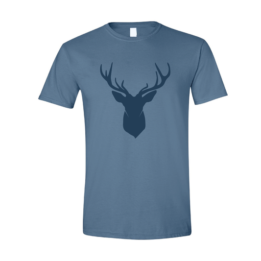 Minimal Canada Deer Graphic | Tone-On-Tone T-shirt | 20 Colors