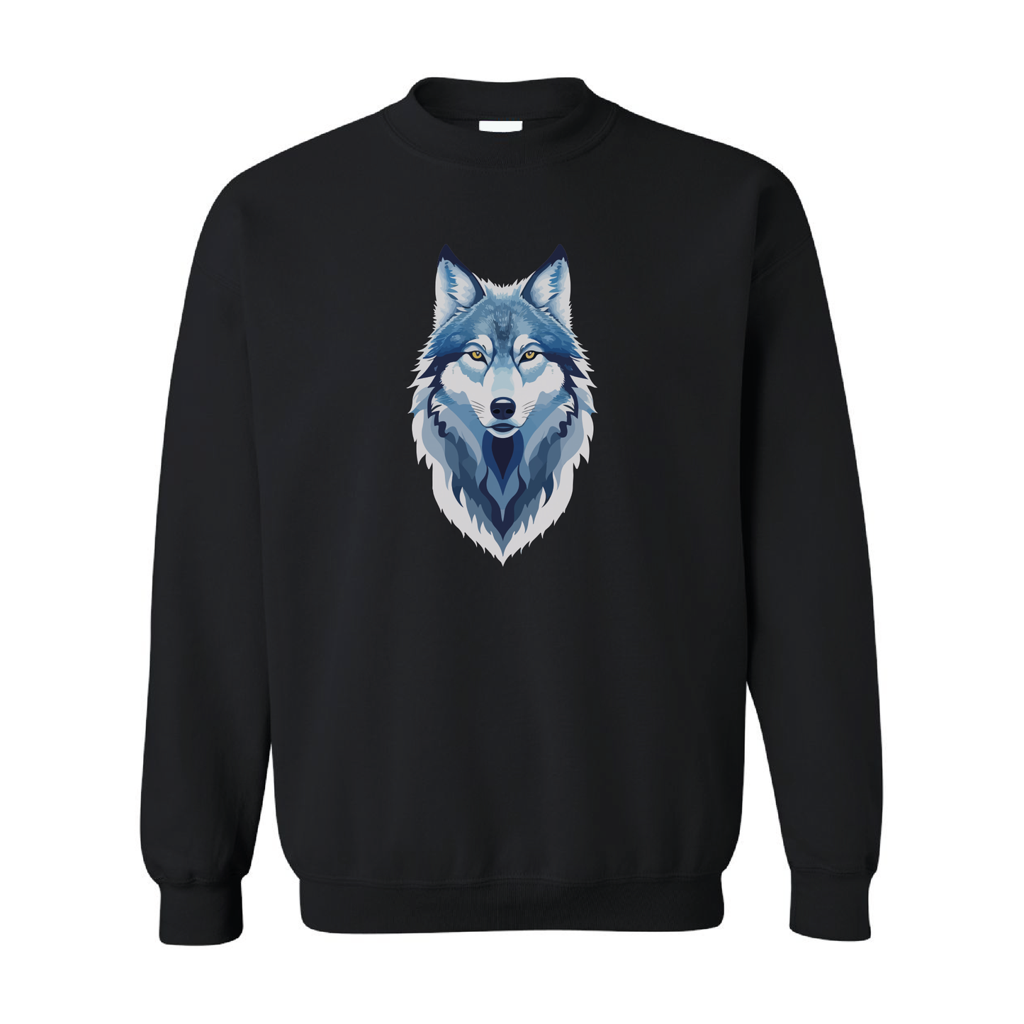 North Wolf Illustration Graphic Crewneck Sweatshirt | 20 Colors